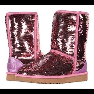 New Pink Sequin Uggs